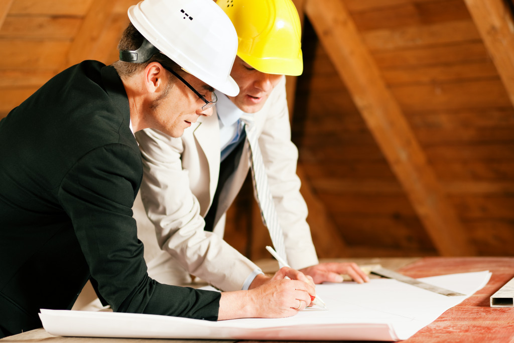 hiring a contractor and engineer to fix a commercial property
