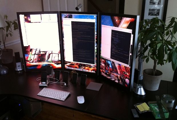 vertical monitor setup